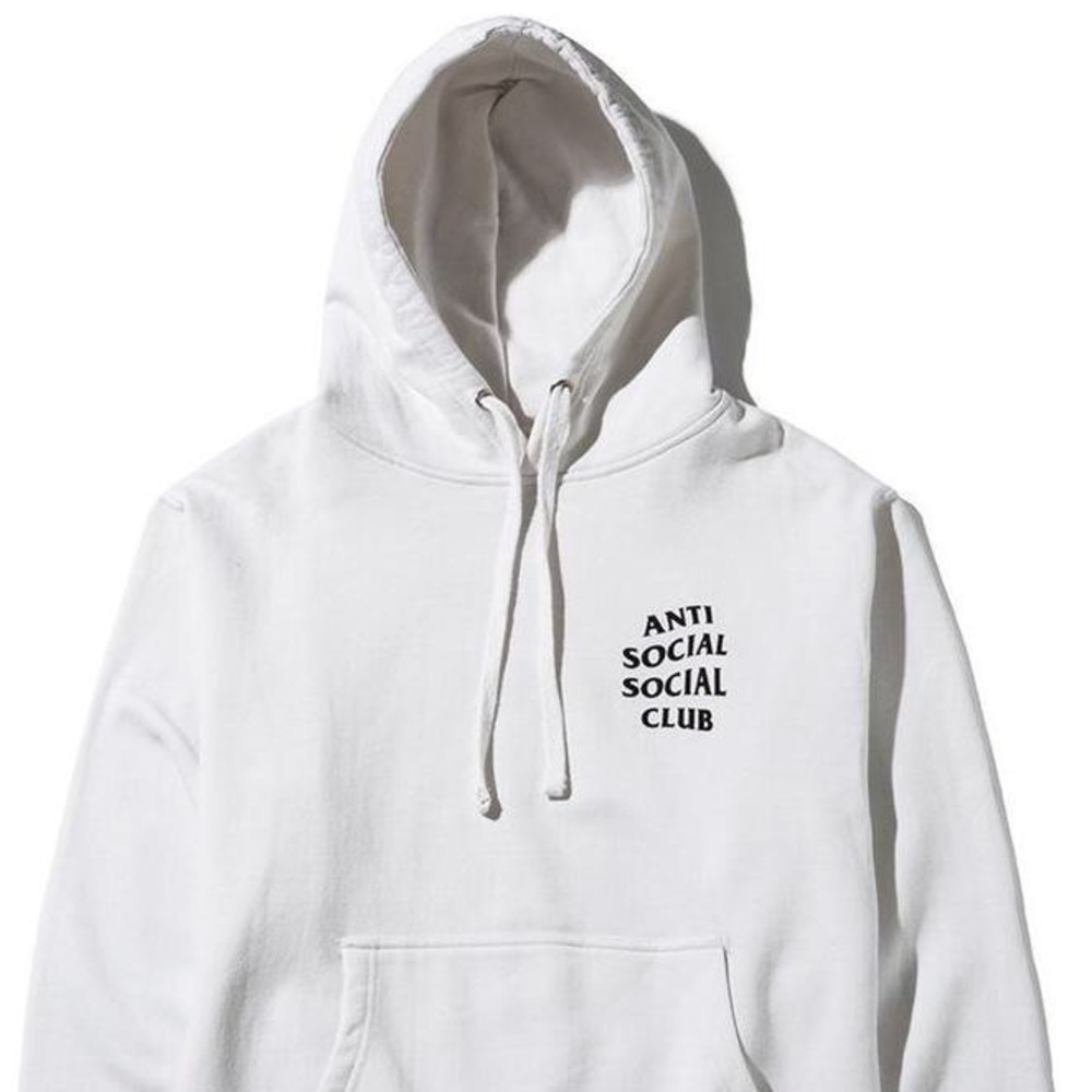 Anti social social club White Hoodie Medium